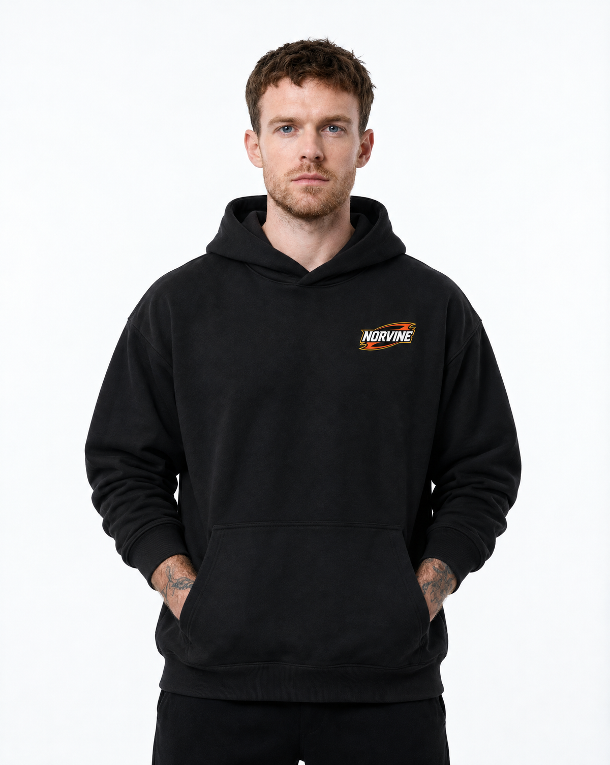 Norvine Hoodie Herren mit Racing-Rückenprint