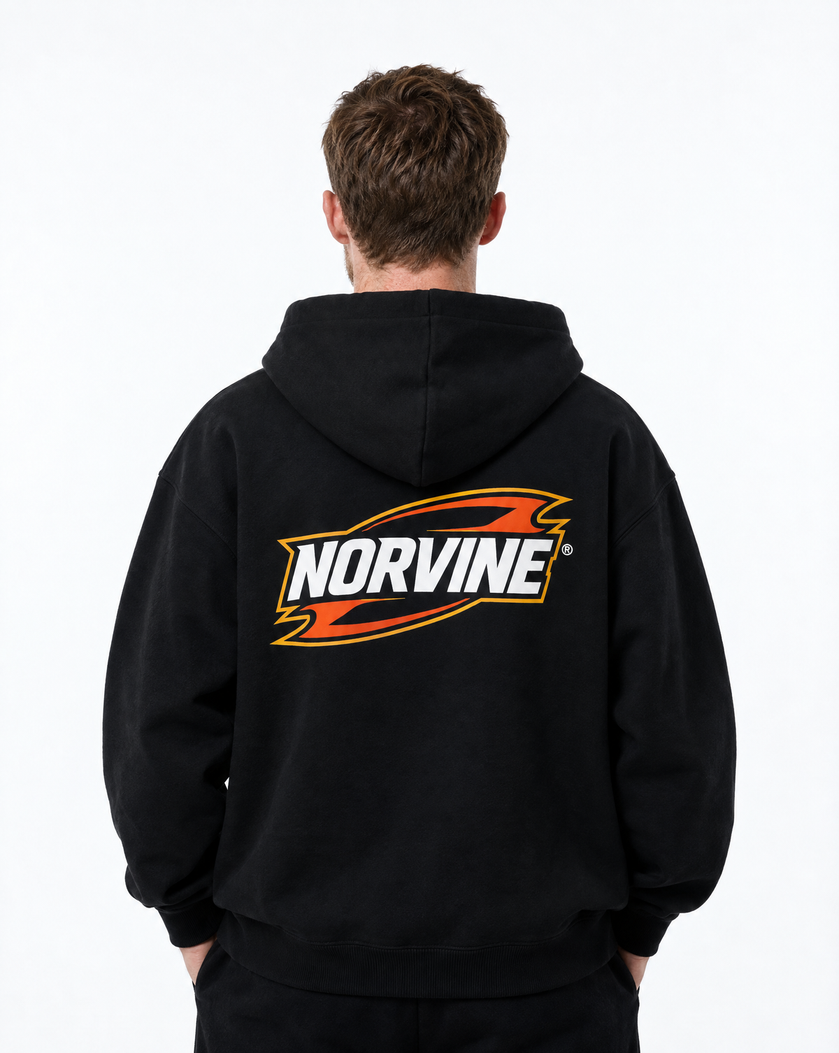 Norvine Hoodie Herren mit Racing-Rückenprint