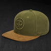 Snapback Cap - All Khaki &amp; Suede