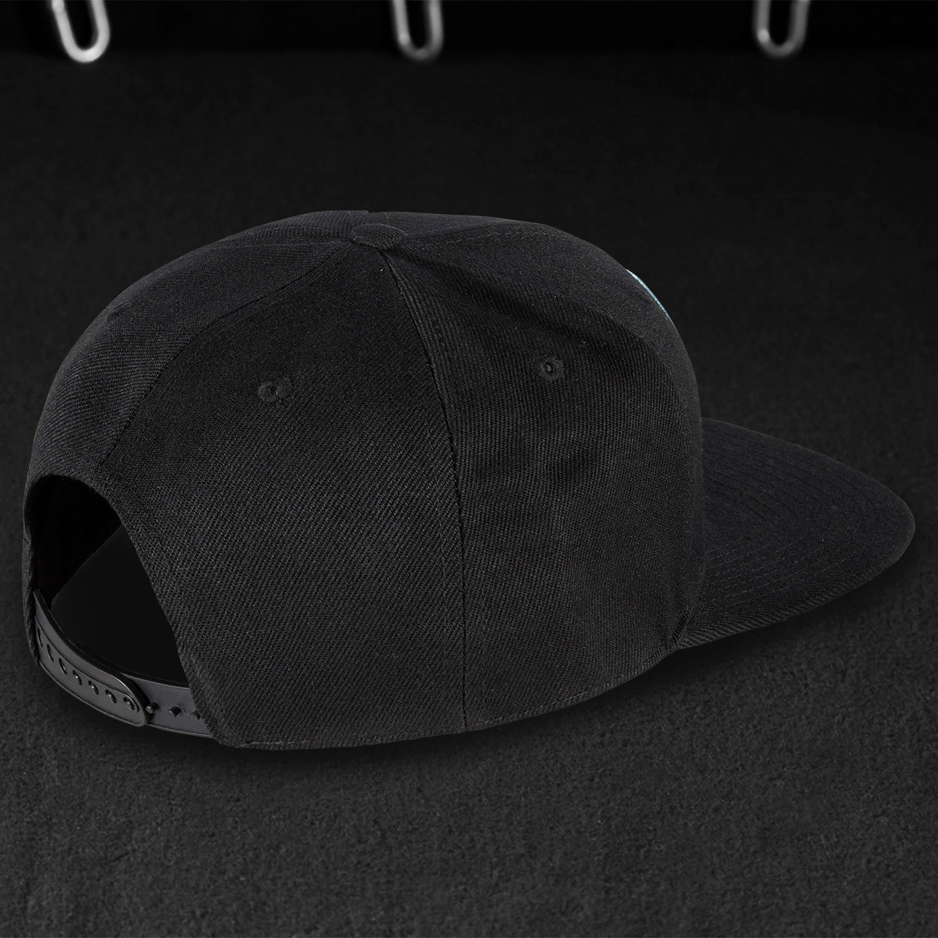 Snapback Cap - Black &amp; Ice Blue