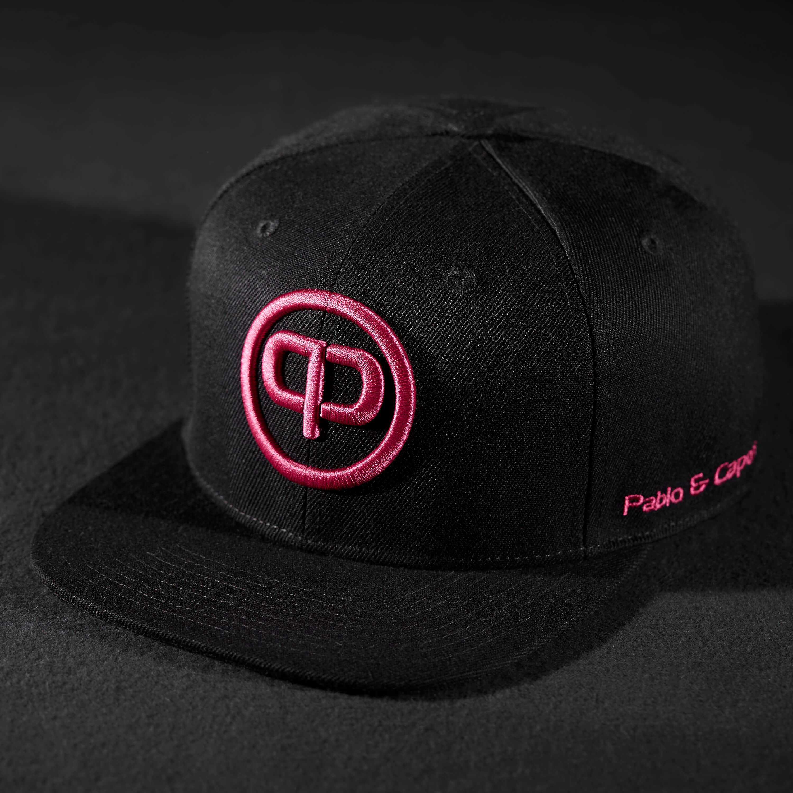 Snapback Cap - Black &amp; Pink
