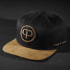 Snapback Cap - Black &amp; Suede