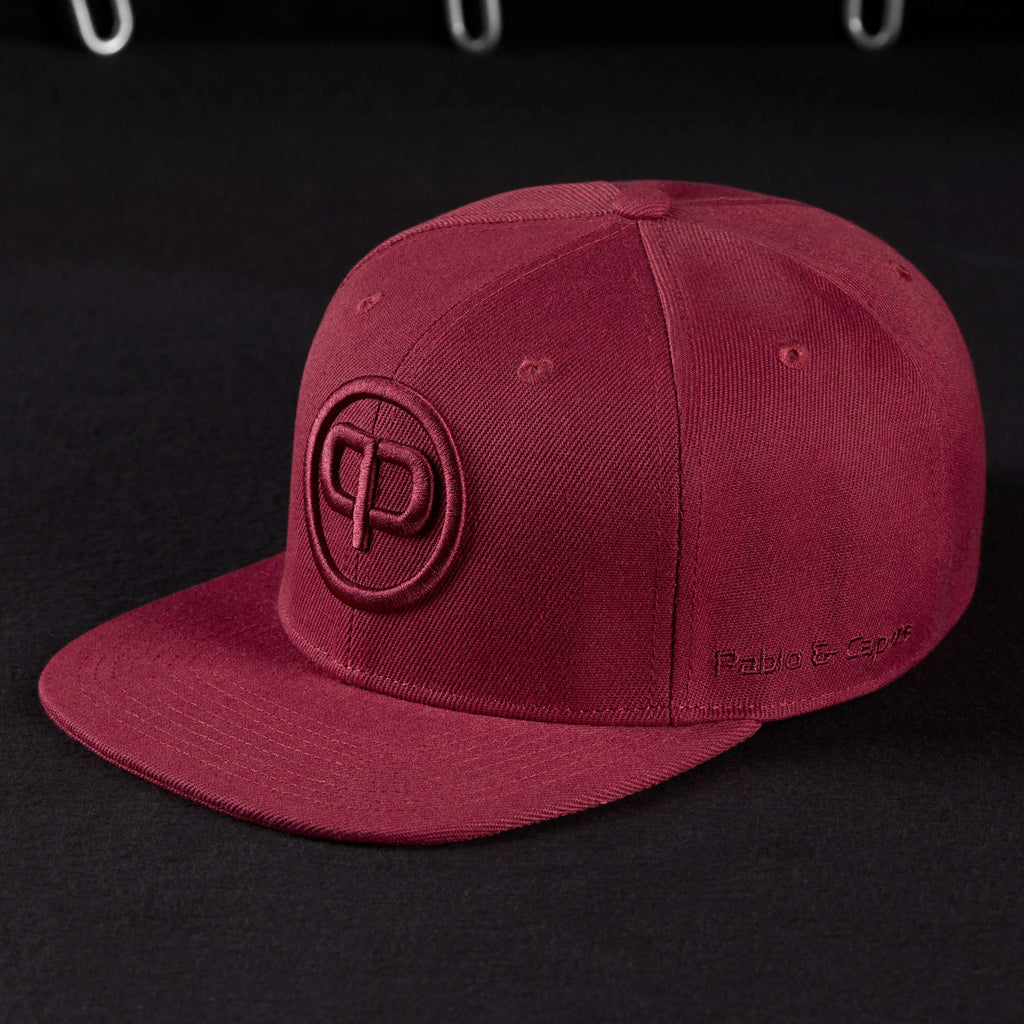 Snapback Cap - Burgundy &amp; Burgundy