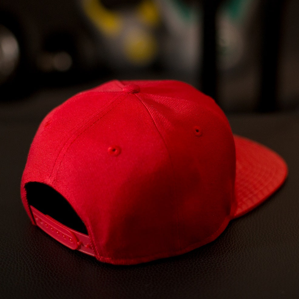 Snapback Cap - Red &amp; Red