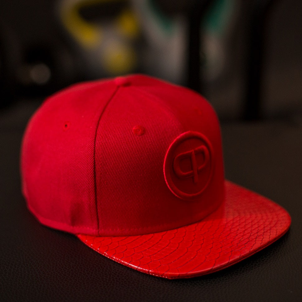 Snapback Cap - Red &amp; Red