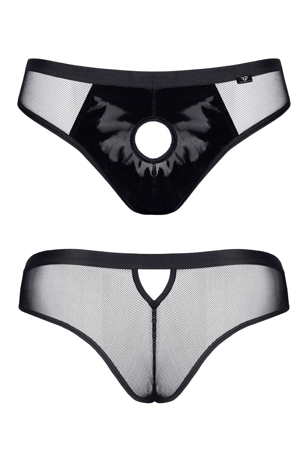 Netz-Slip ouvert REIker001 schwarz - 2XL