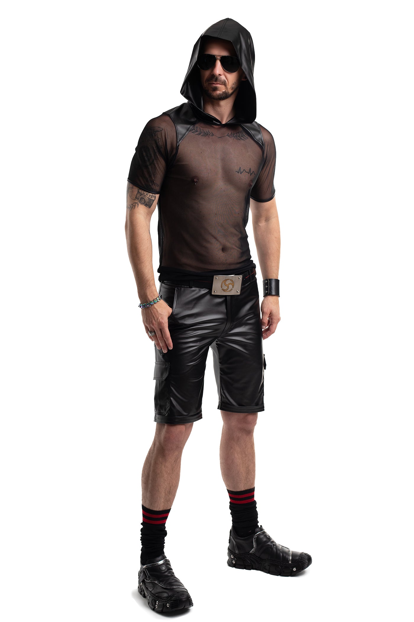 Herren Kaputzen T-Shirt RMTito001 schwarz - 2XL
