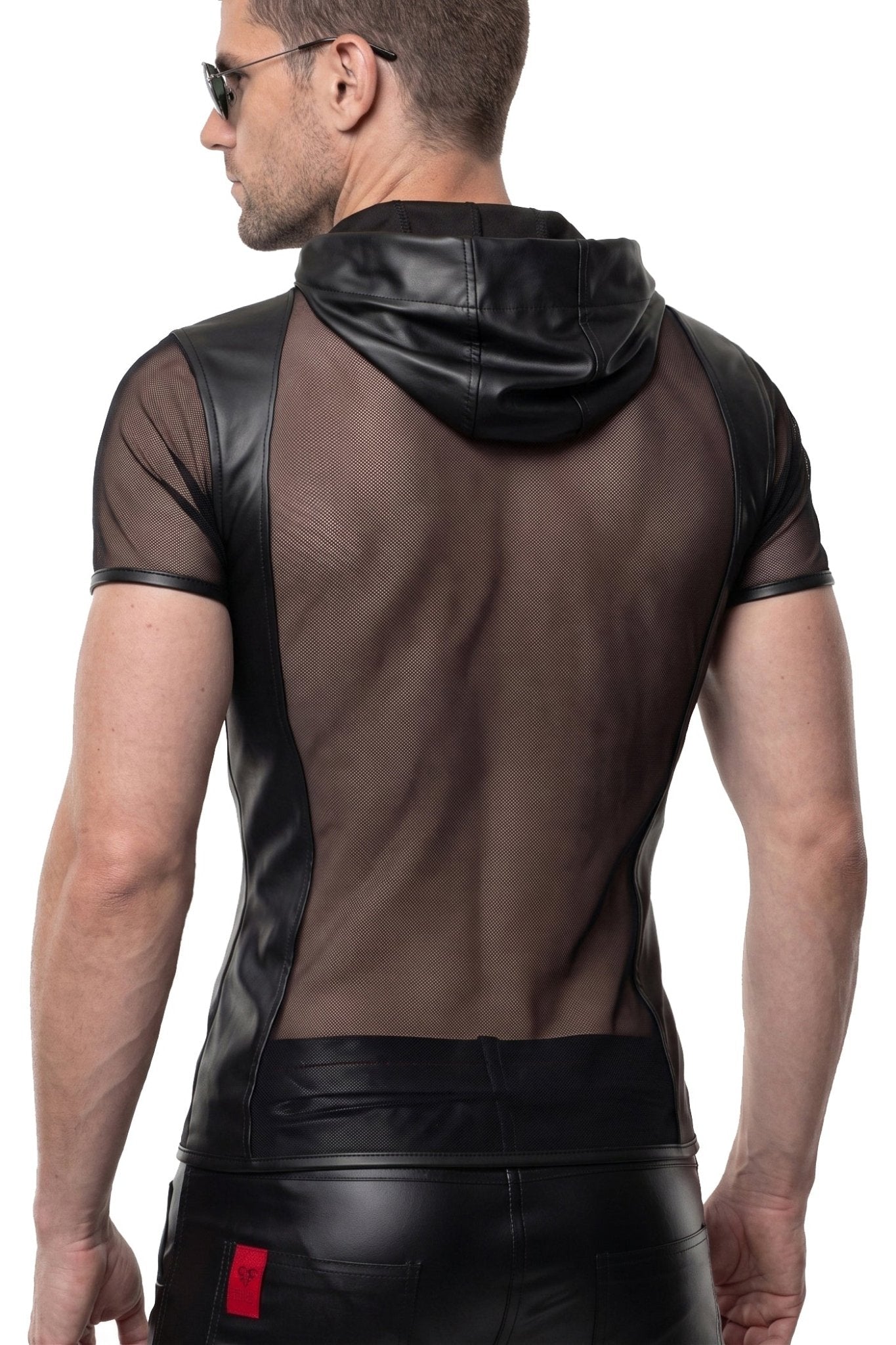 Herren Kapuzen T-Shirt ADGinter001 schwarz - 2XL - Regnes Fetish Planet - Shop Deutschland Noodosz