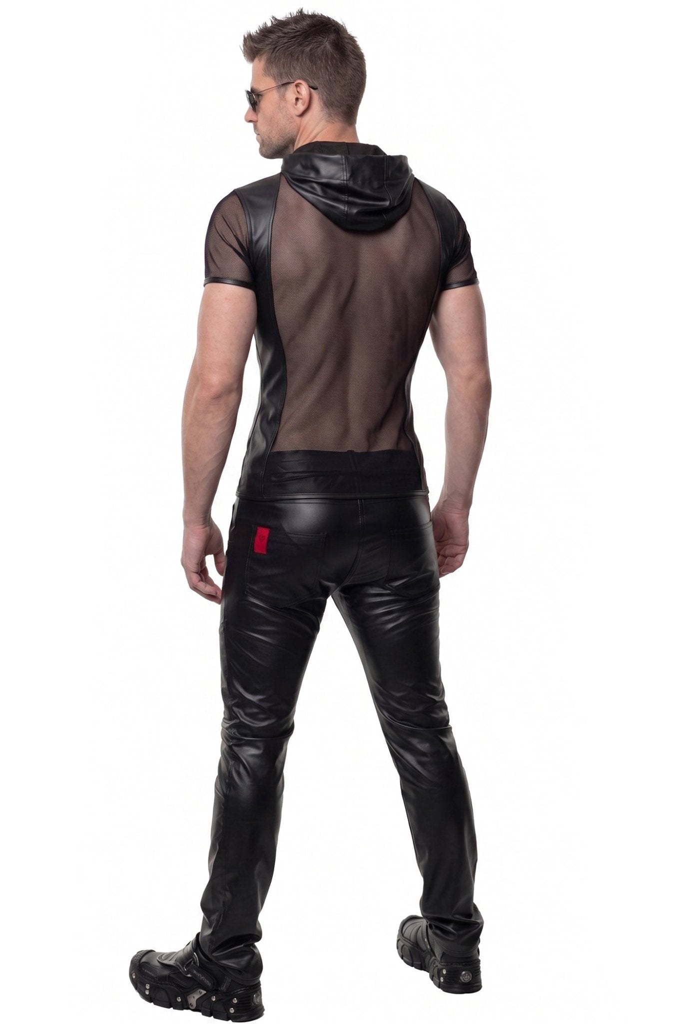 Herren Kapuzen T-Shirt ADGinter001 schwarz - 2XL - Regnes Fetish Planet - Shop Deutschland Noodosz