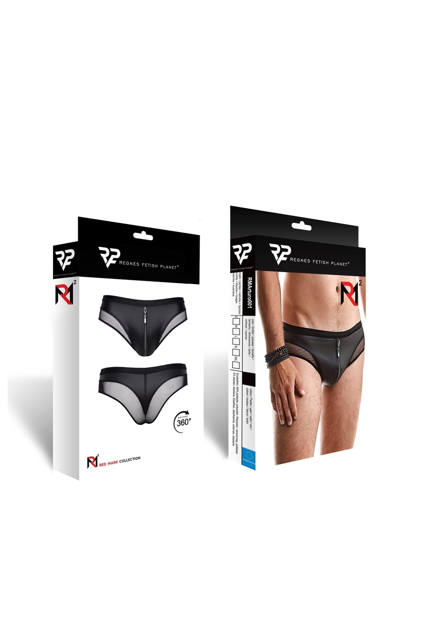 Herren Slip RMArturo001 schwarz - 2XL - Regnes Fetish Planet - Shop Deutschland Noodosz