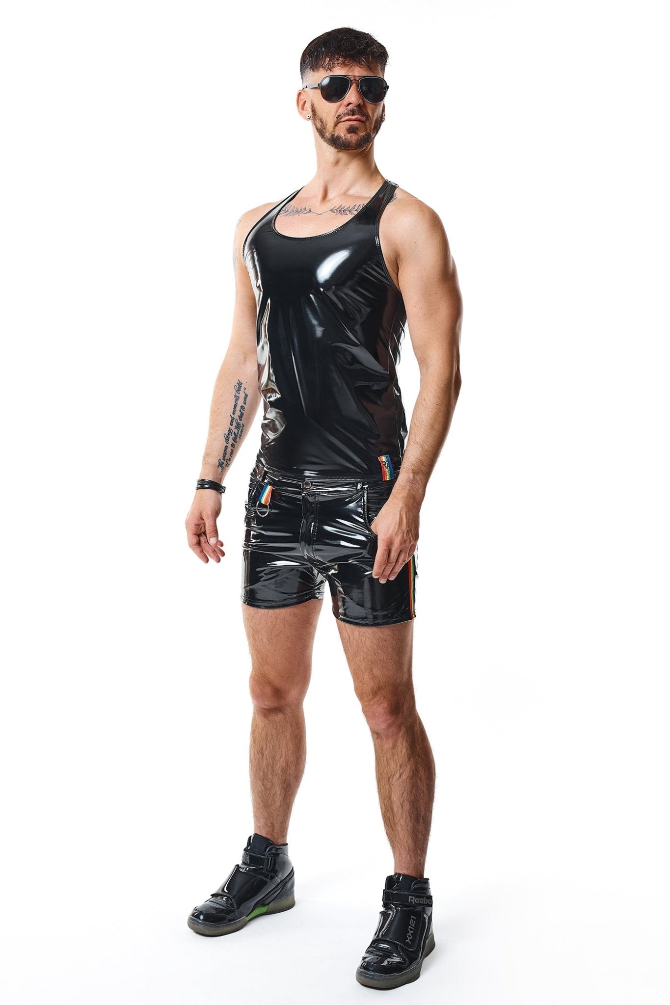 PVC Herren Tank Top RMFilippoRBW schwarz - 2XL - Regnes Fetish Planet - Shop Deutschland Noodosz