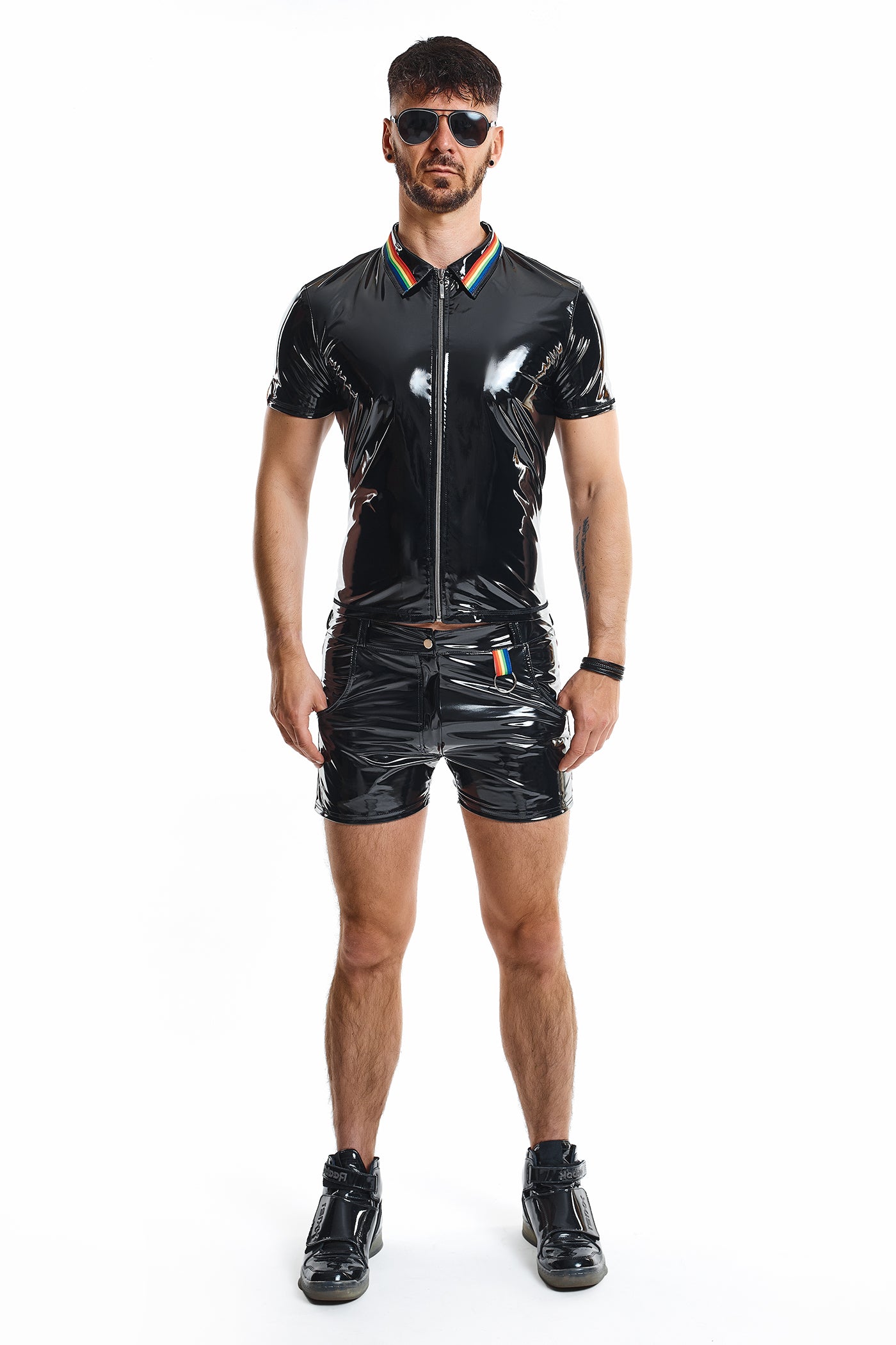 PVC Herren Polo Shirt RMRemigioRBW schwarz - 2XL