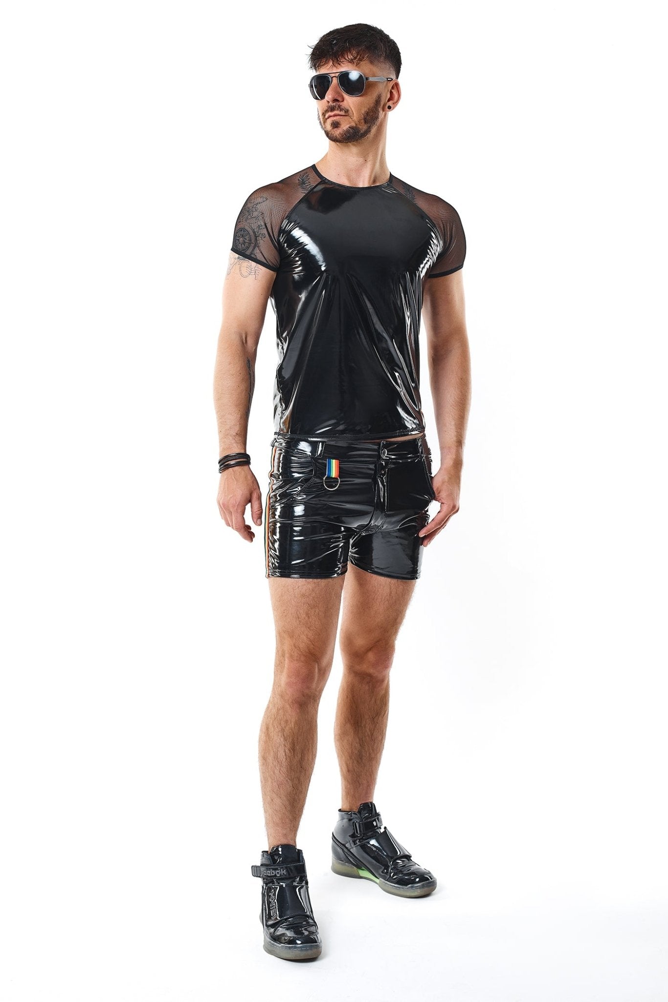 PVC Herren T-Shirt RMSandroRBW schwarz - 2XL - Regnes Fetish Planet - Shop Deutschland Noodosz