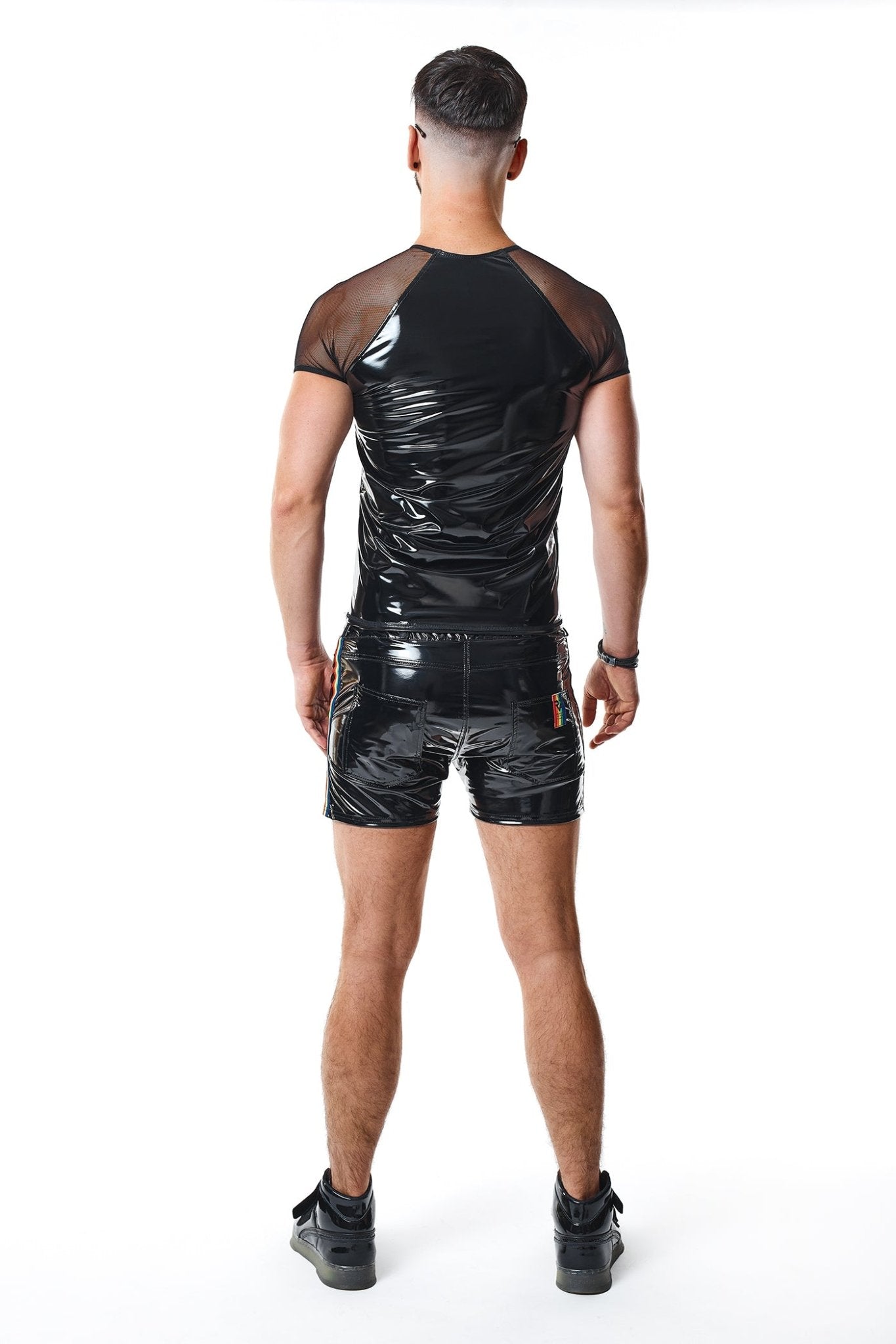 PVC Herren T-Shirt RMSandroRBW schwarz - 2XL - Regnes Fetish Planet - Shop Deutschland Noodosz