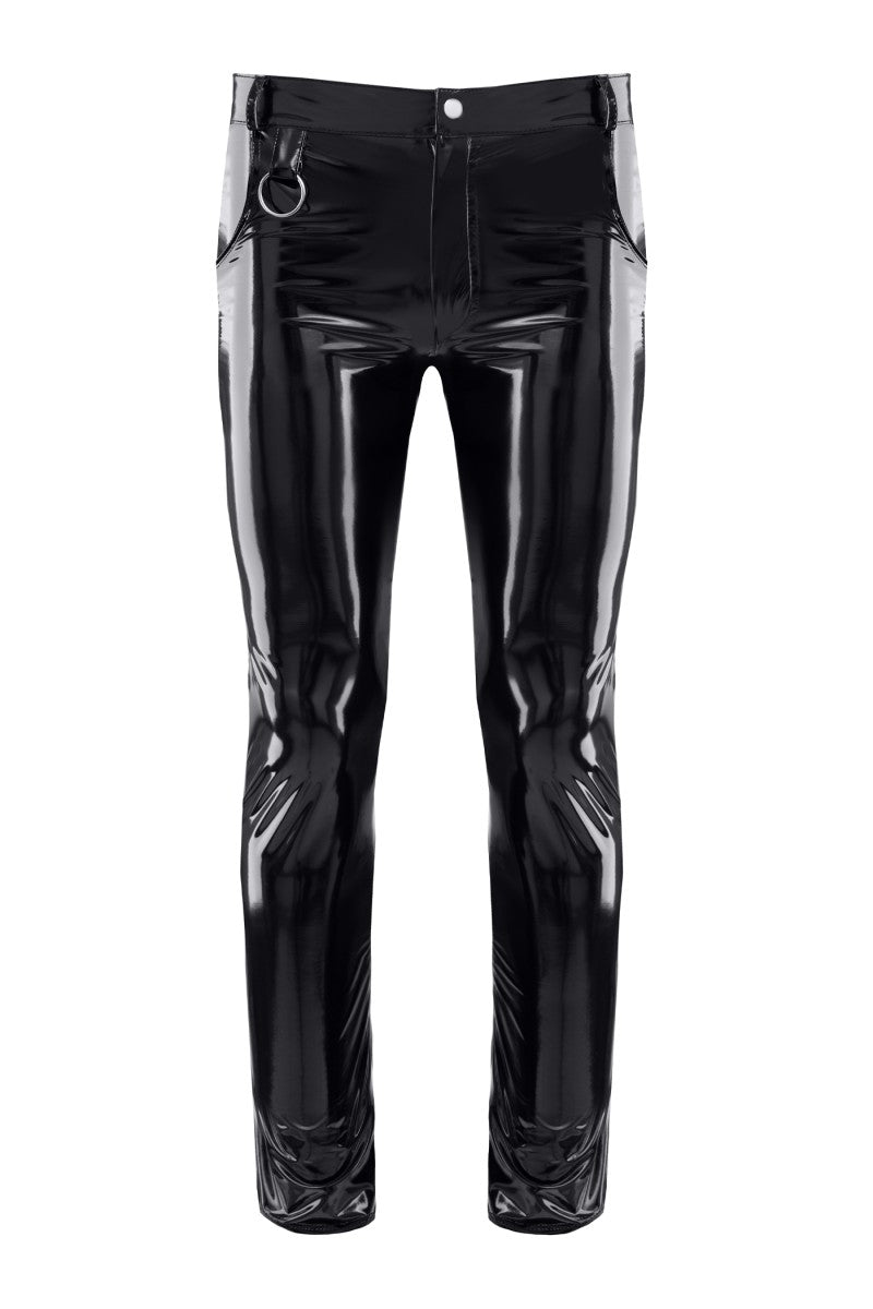 schwarze Lack Herren Hose RMPiero - 2XL
