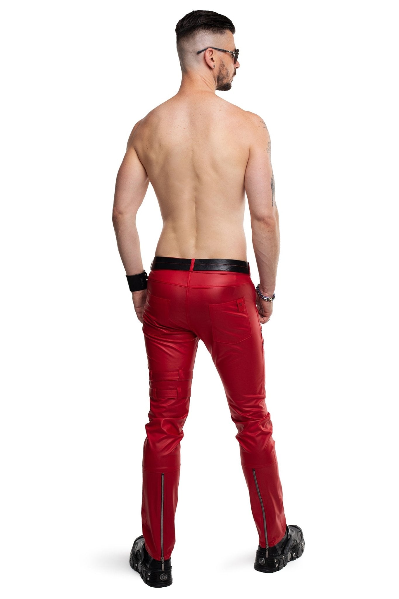 lange Herren Hose RMTommaso002 rot - 2XL - Regnes Fetish Planet - Shop Deutschland Noodosz