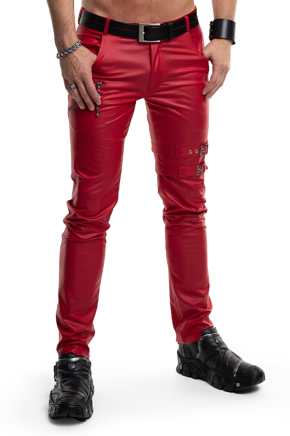 lange Herren Hose RMTommaso002 rot - 2XL