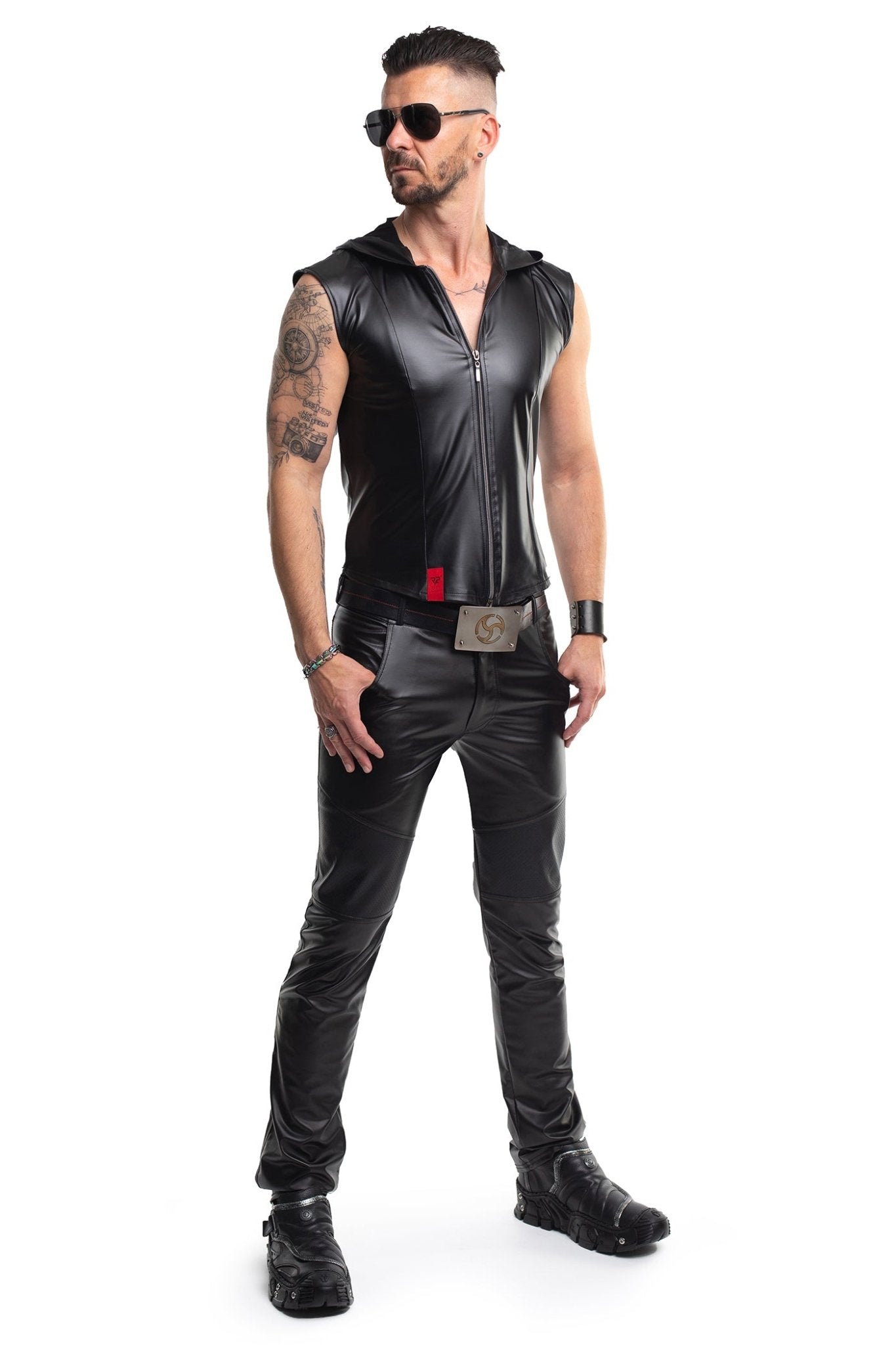 lange klassische Herren Hose RMVitale001 schwarz - 2XL - Regnes Fetish Planet - Shop Deutschland Noodosz