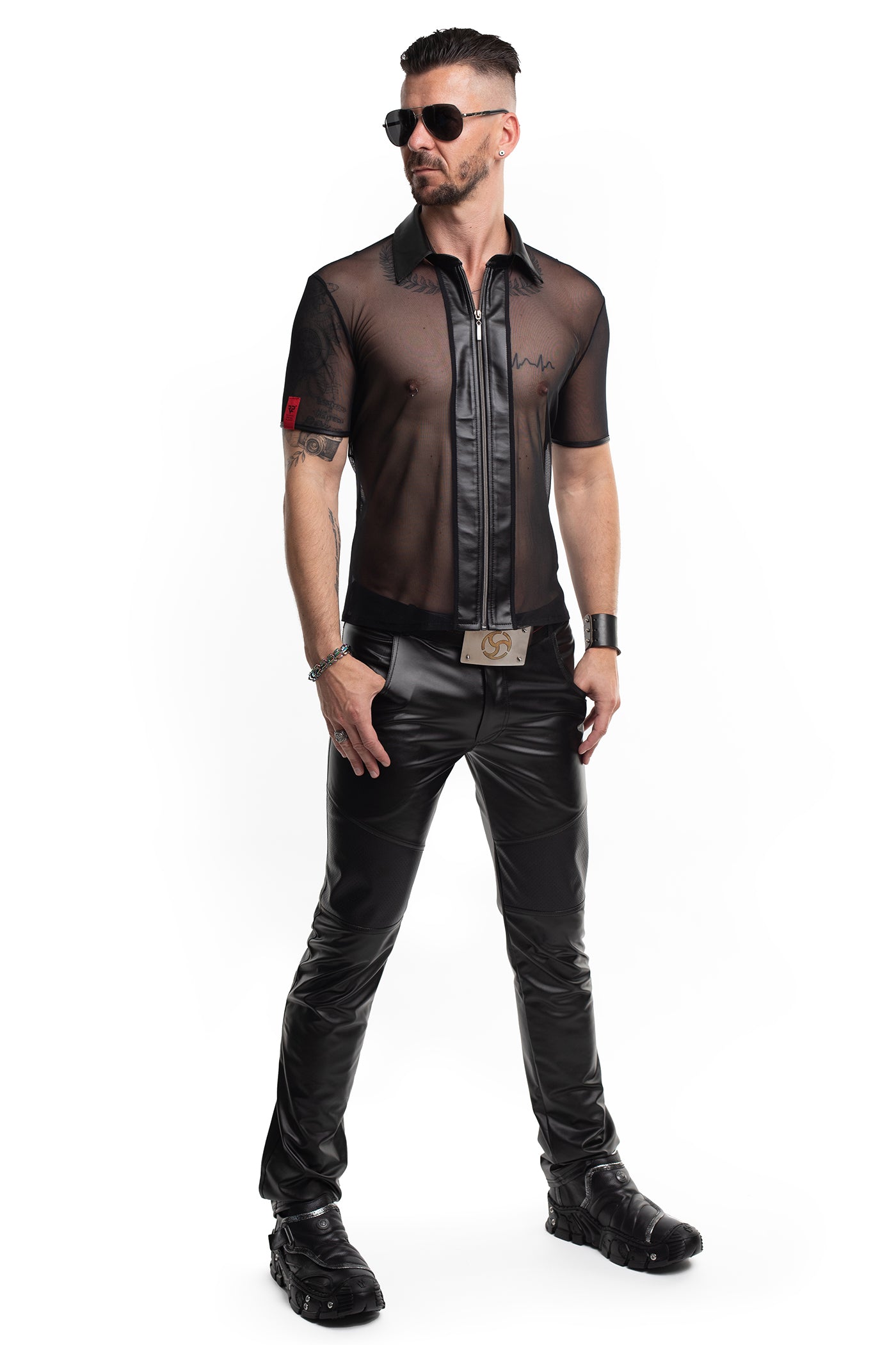 lange klassische Herren Hose RMVitale001 schwarz - 2XL