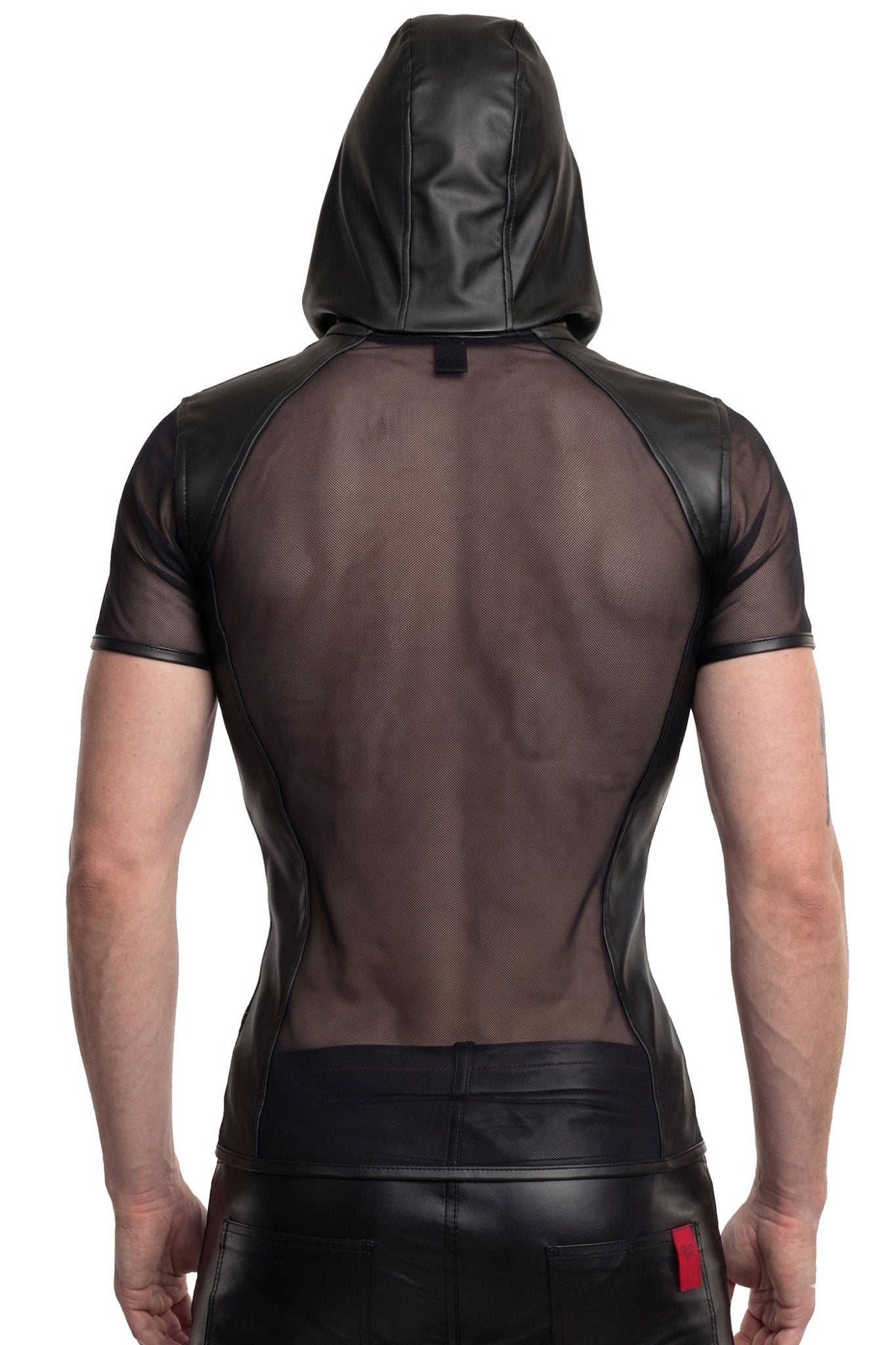 Herren Kapuzen T-Shirt ADGuido001 schwarz - 2XL - Regnes Fetish Planet - Shop Deutschland Noodosz