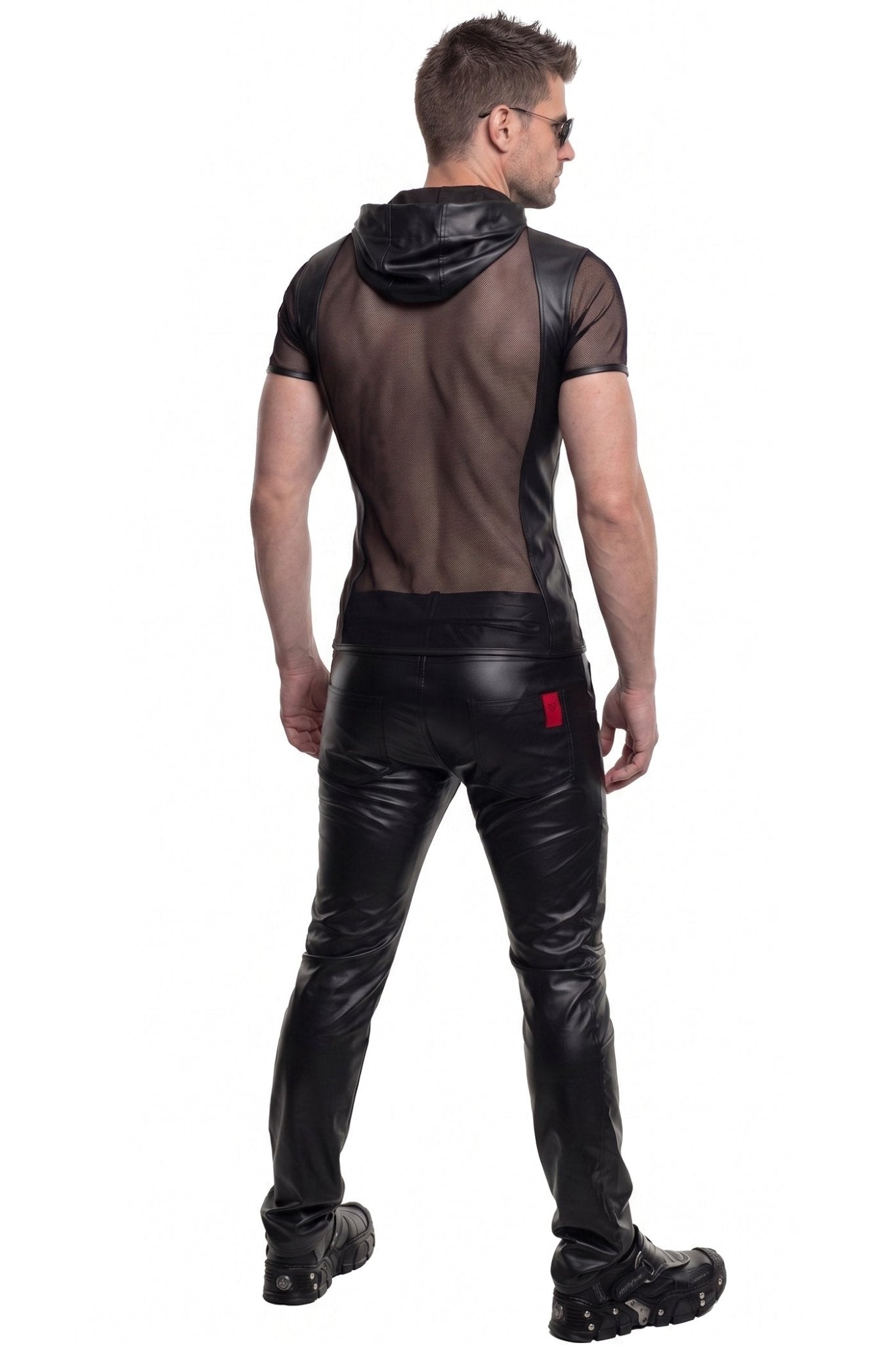 Herren Kapuzen T-Shirt ADGuido001 schwarz - 2XL - Regnes Fetish Planet - Shop Deutschland Noodosz