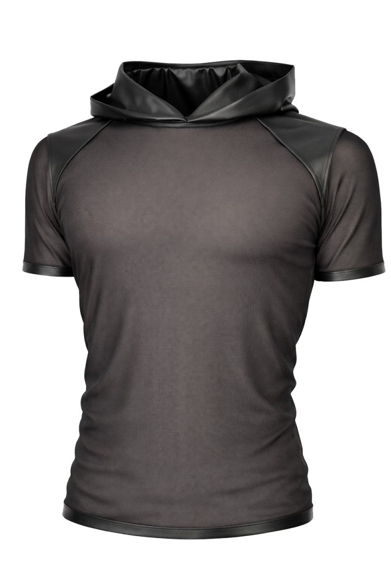 Herren Kapuzen T-Shirt ADGuido001 schwarz - 2XL