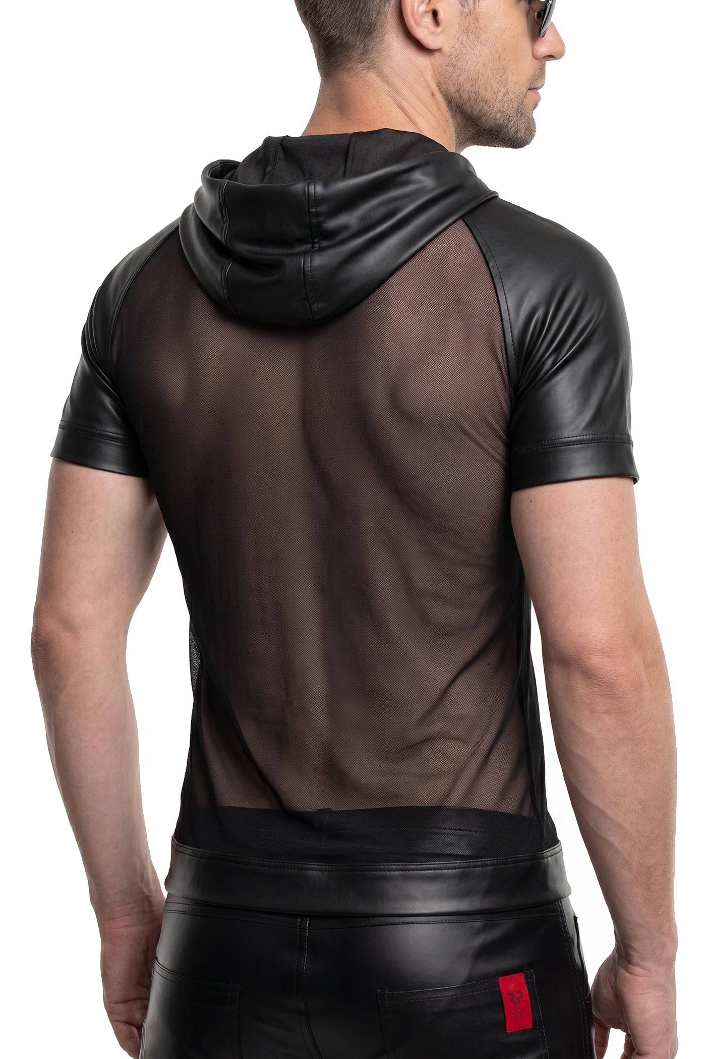 Herren Kapuzen T-Shirt ADMagnus001 schwarz - 2XL
