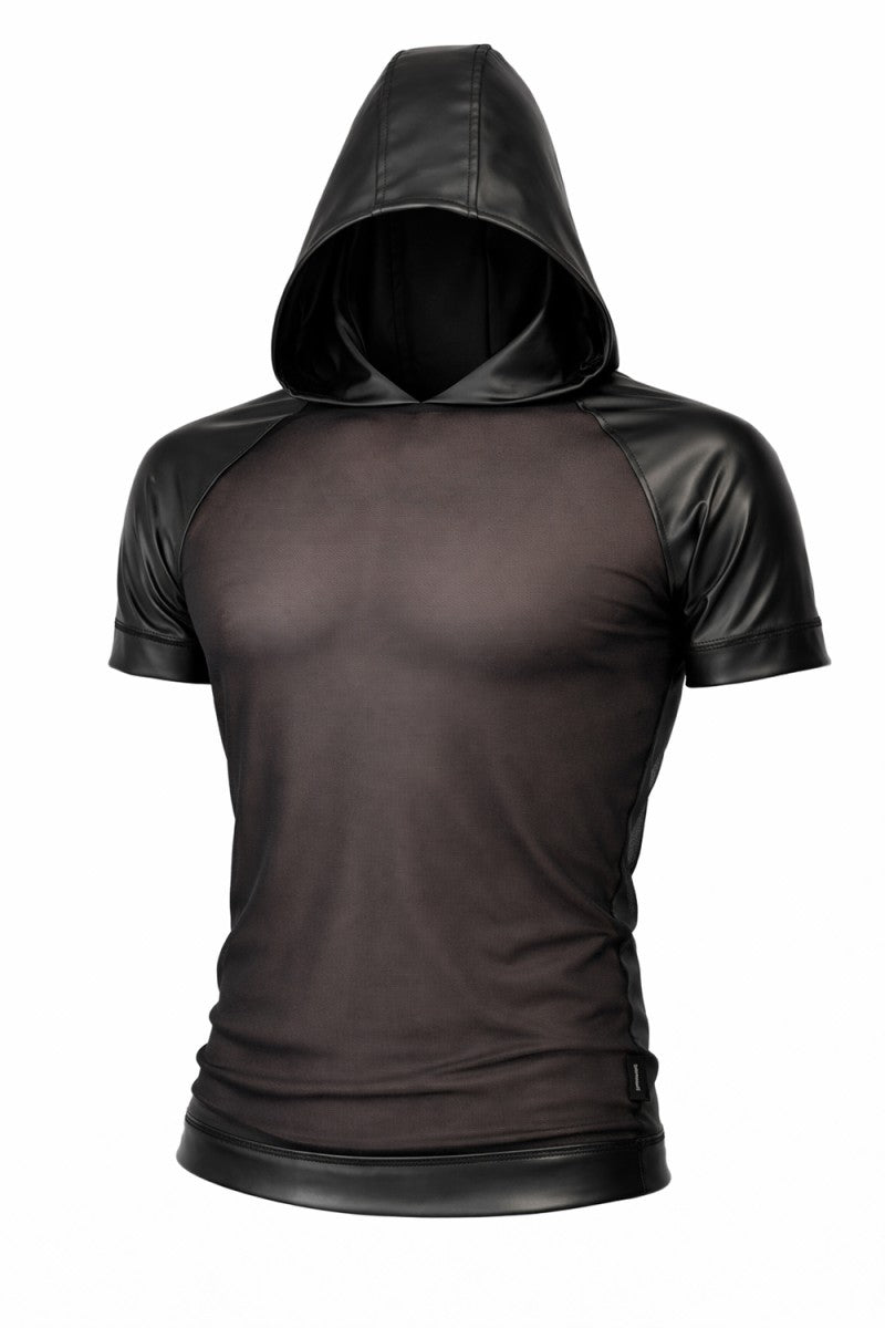 Herren Kapuzen T-Shirt ADMagnus001 schwarz - 2XL