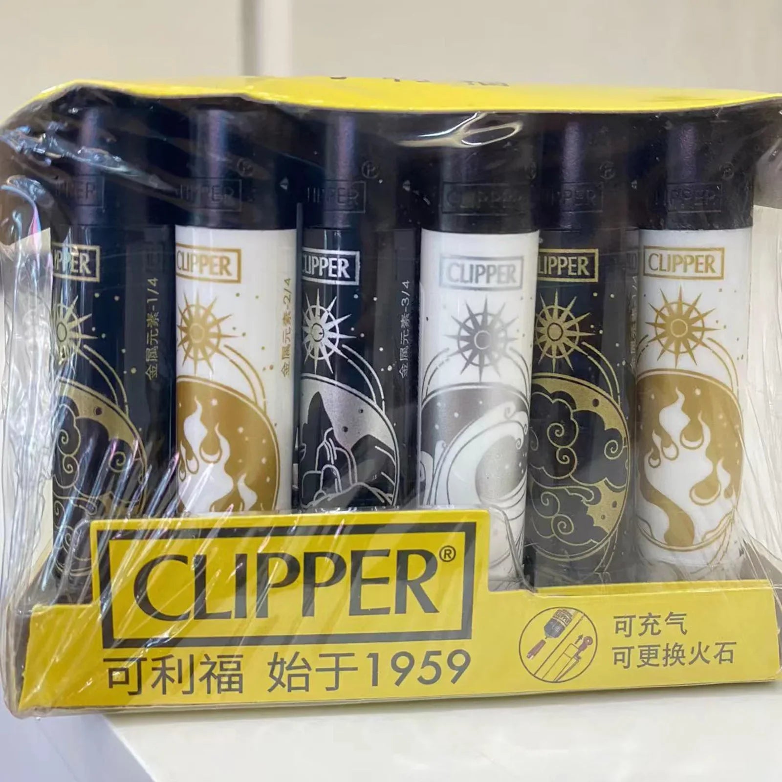 Clipper Feuerzeug – Nachfüllbar mit Schleifrad & Designmotiv