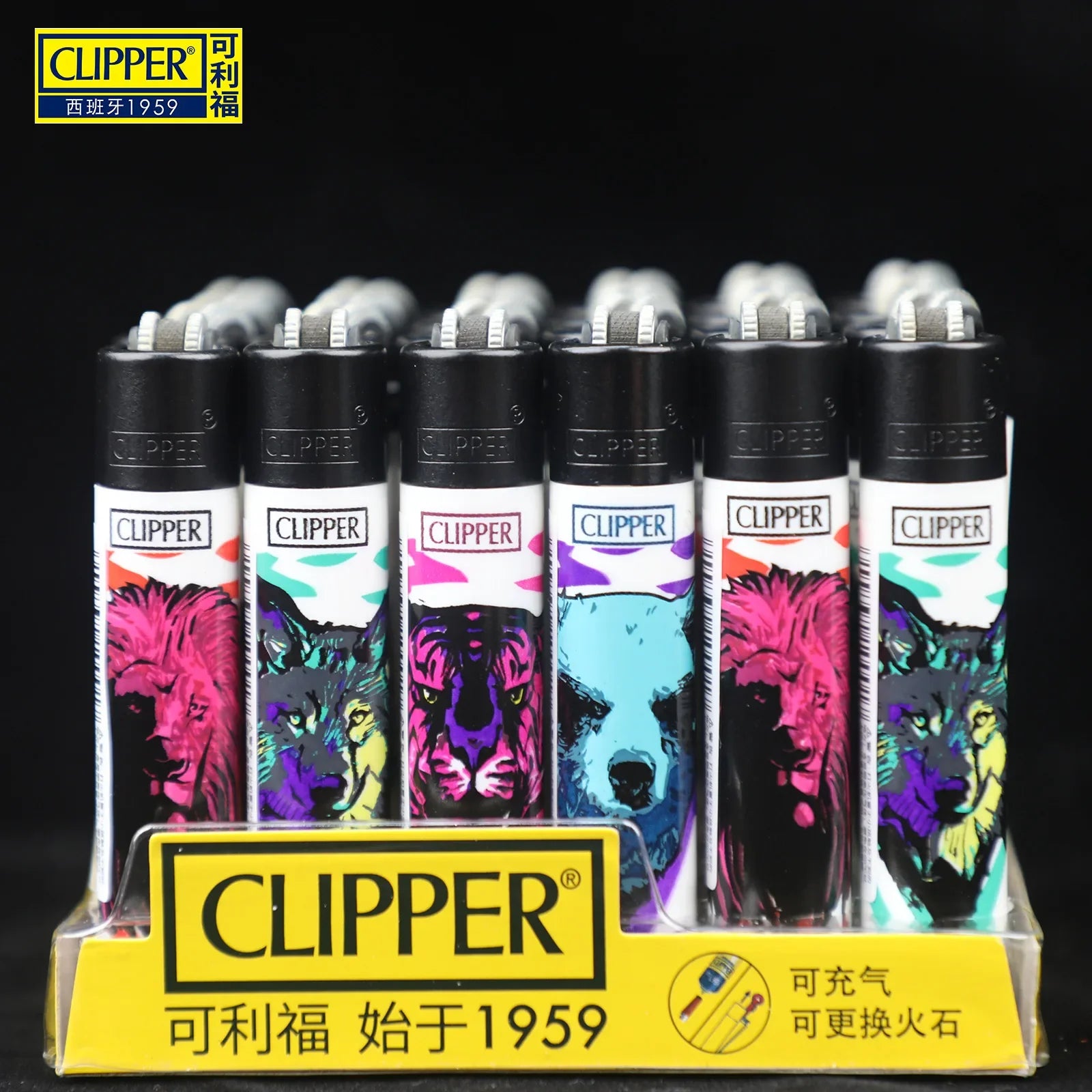 Clipper Feuerzeug – Nachfüllbar mit Schleifrad & Designmotiv