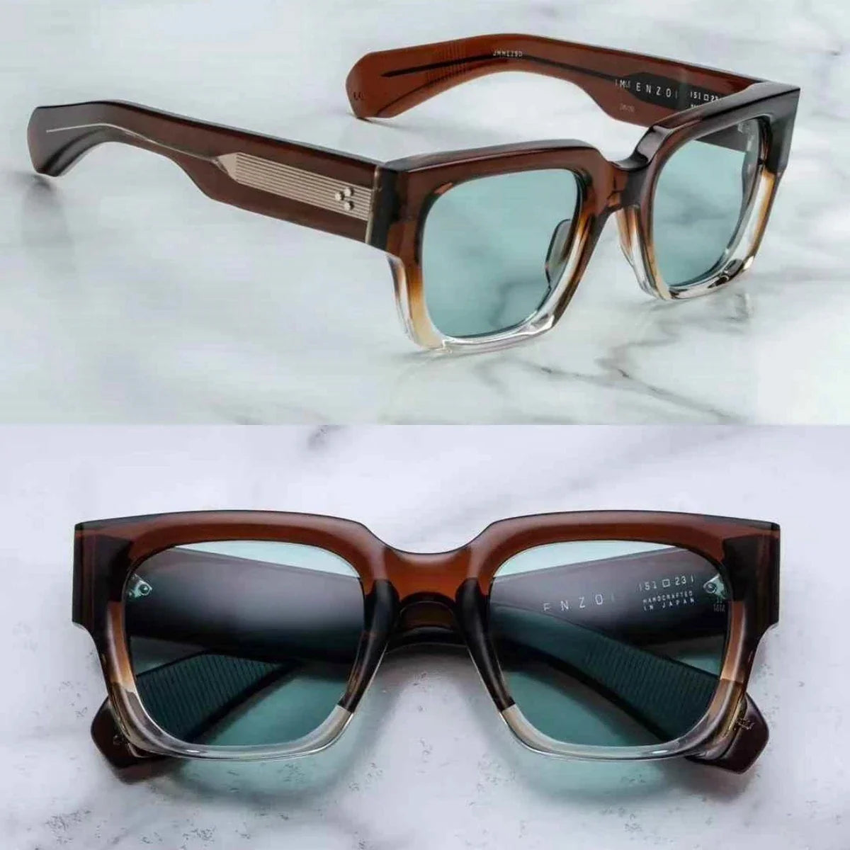 Jacques Marie Mage ENZO retro bold sunglasses new solid colorways
