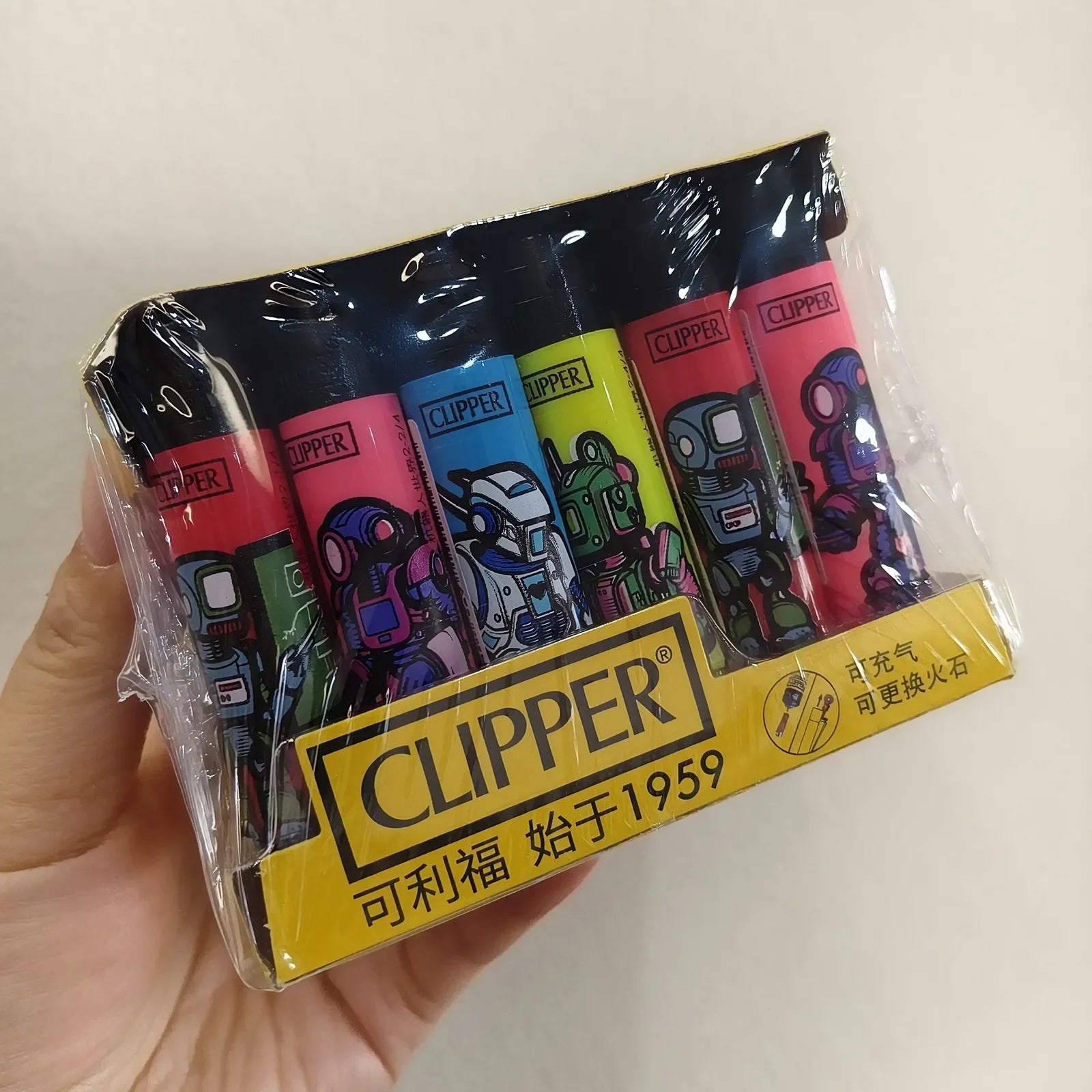 Clipper Feuerzeug – Nachfüllbar mit Schleifrad & Designmotiv