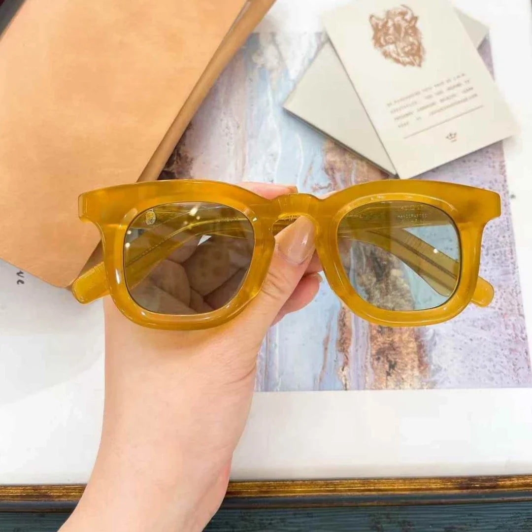 Jacques Marie Mage DEVAUX Inspired sunglasses thick acetate retro square