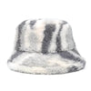 Winter fur bucket cap