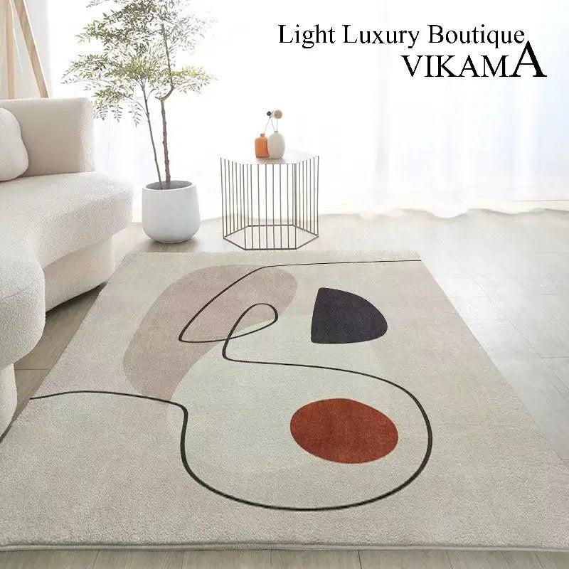 Nordic Geometrischer Teppich – Minimalistisch & Modern