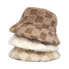 Winter fur bucket cap