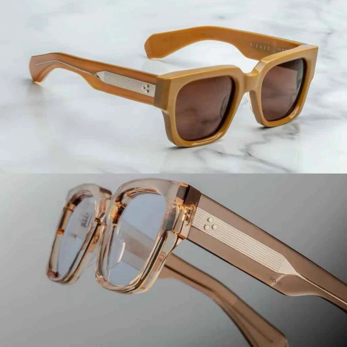 Jacques Marie Mage ENZO retro bold sunglasses new solid colorways