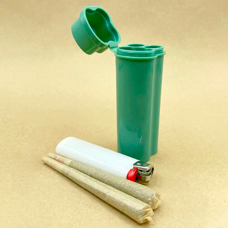 Flip-Top Zigarettenetui mit Feuerzeug - und Joint Fach