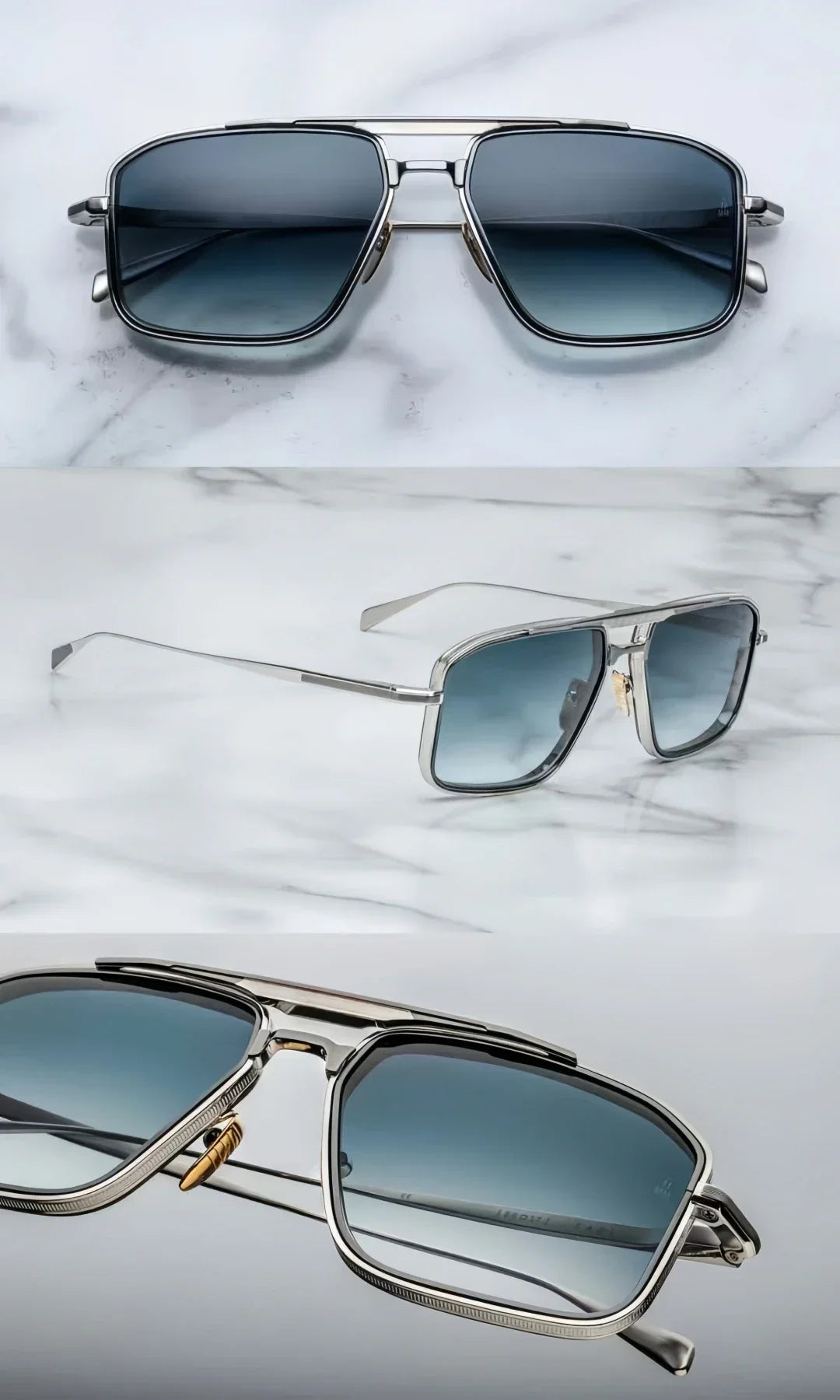 jacques marie mage EARL ultralight titanium, vintage retro square