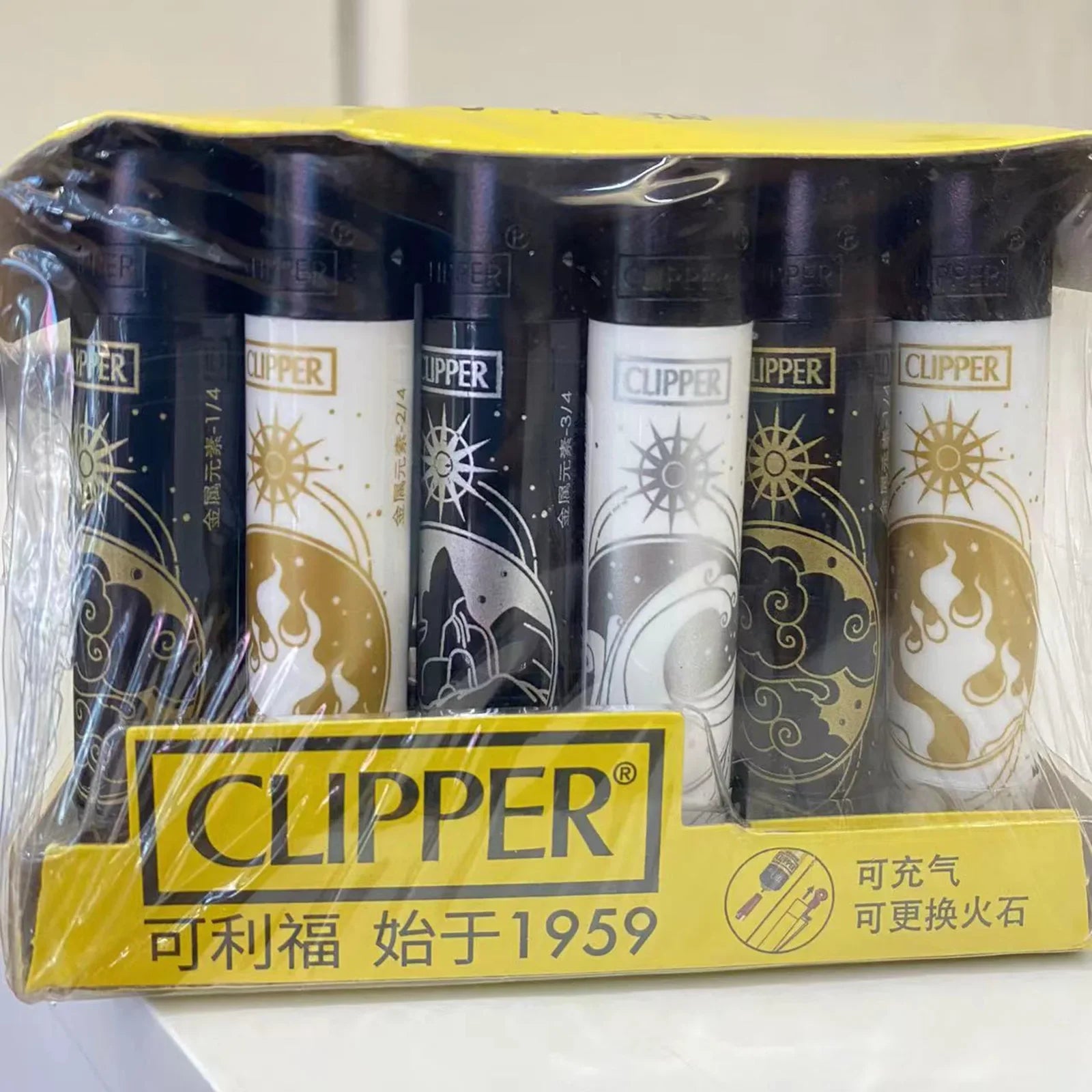 Clipper Feuerzeug – Nachfüllbar mit Schleifrad & Designmotiv