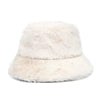 Winter fur bucket cap