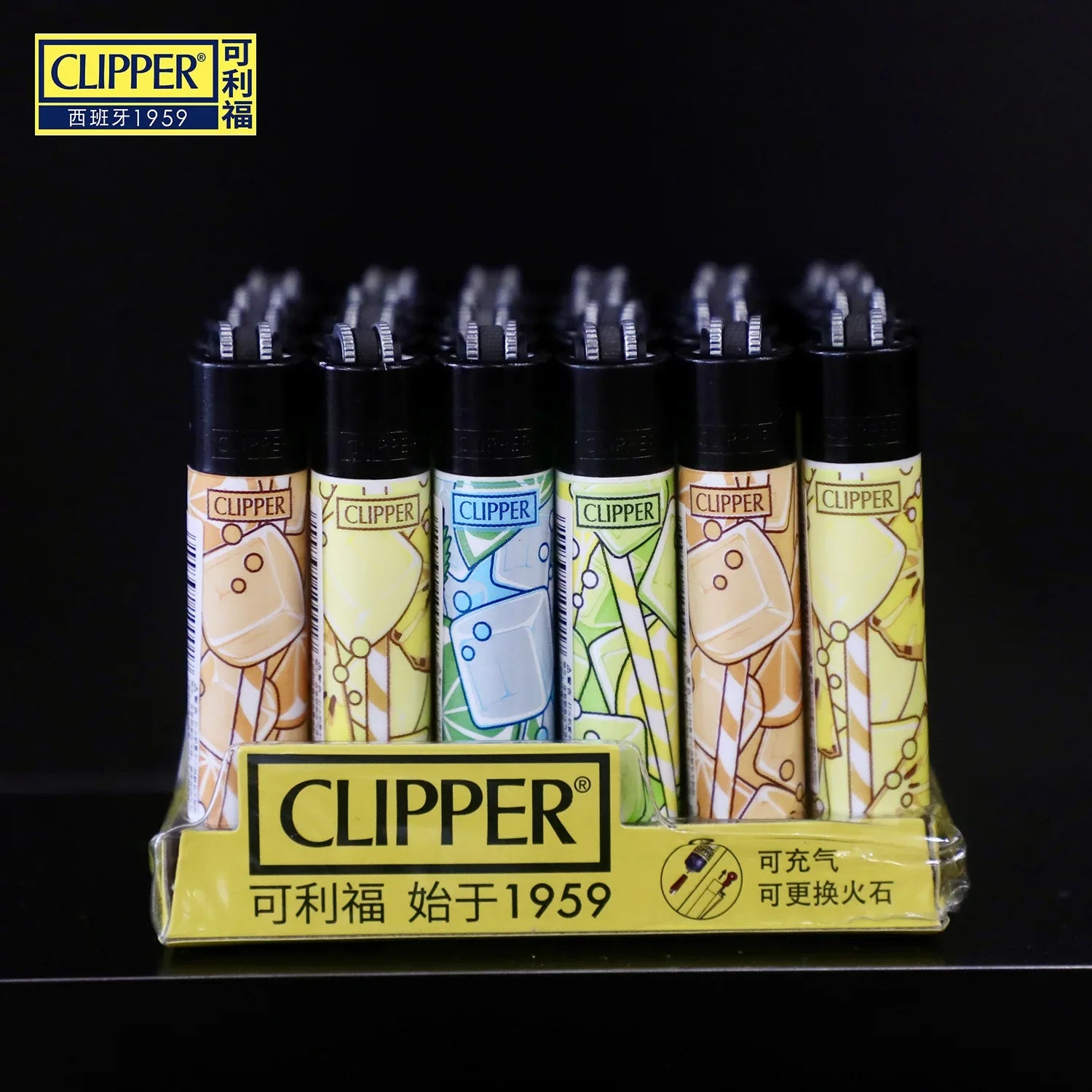 Clipper Feuerzeug – Nachfüllbar mit Schleifrad & Designmotiv
