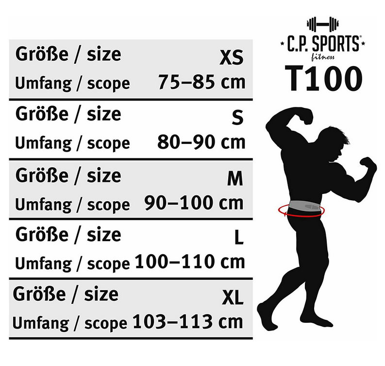 Cross-Training Gürtel Gewichthebegürtel - C.P. Sports - XS bis XL