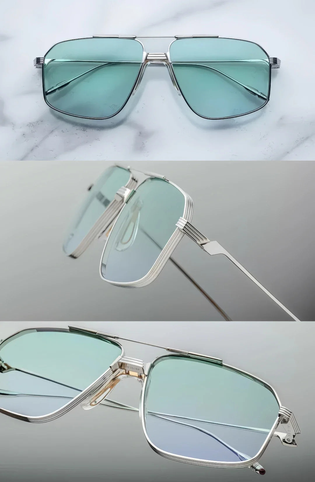 Jacques Marie Mage Jagger ultralight titanium square style sunglasses