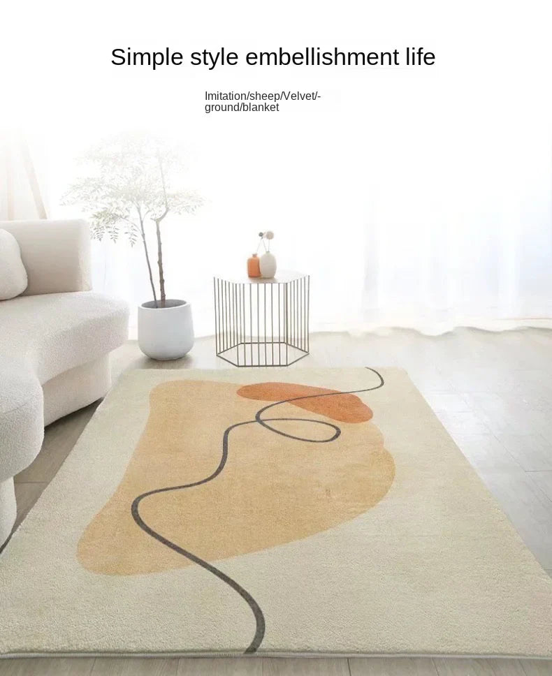 Nordic Geometrischer Teppich – Minimalistisch & Modern