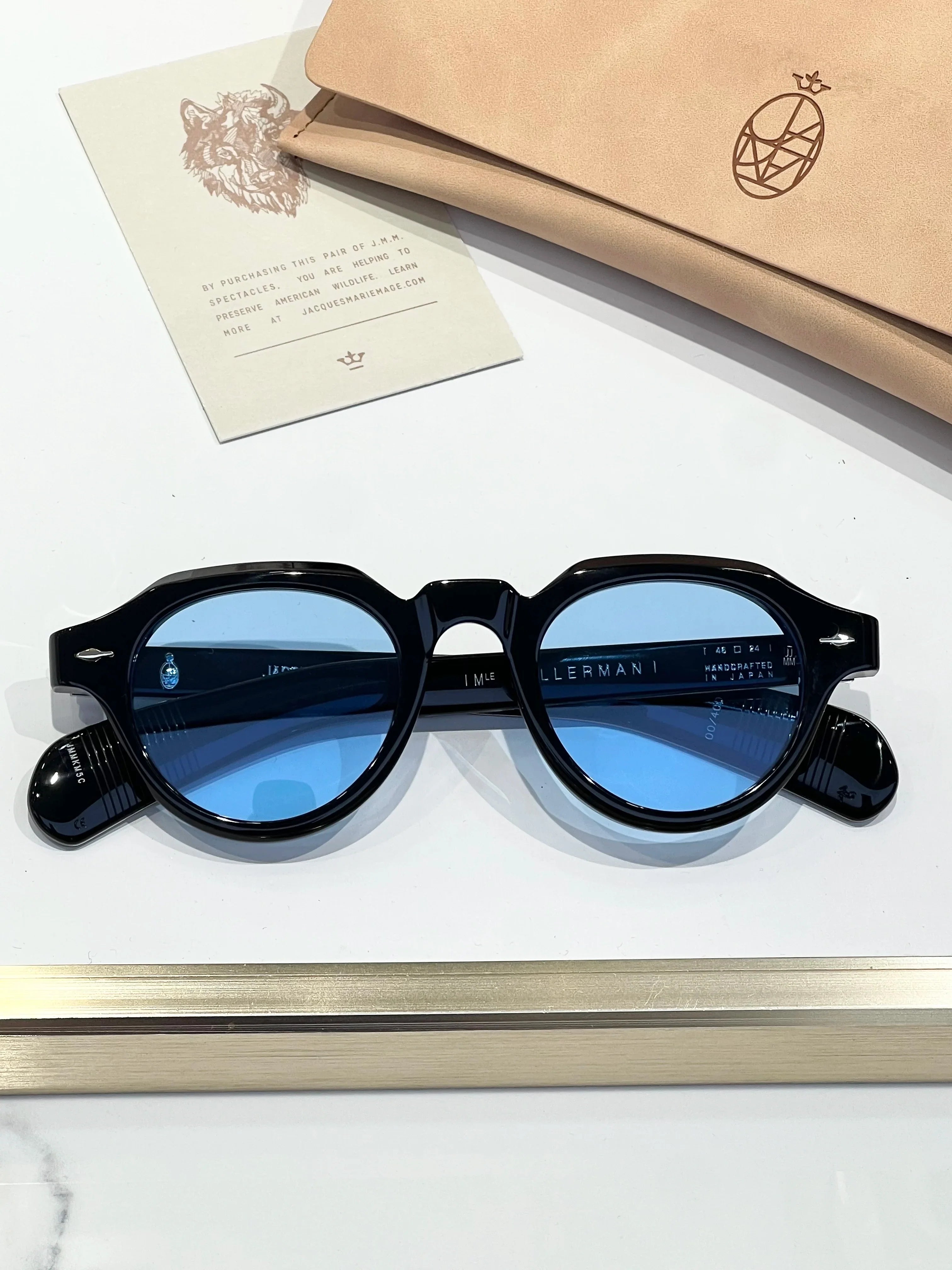 jacques marie mage kellerman luxury titanium sunglasses square vintage fashion