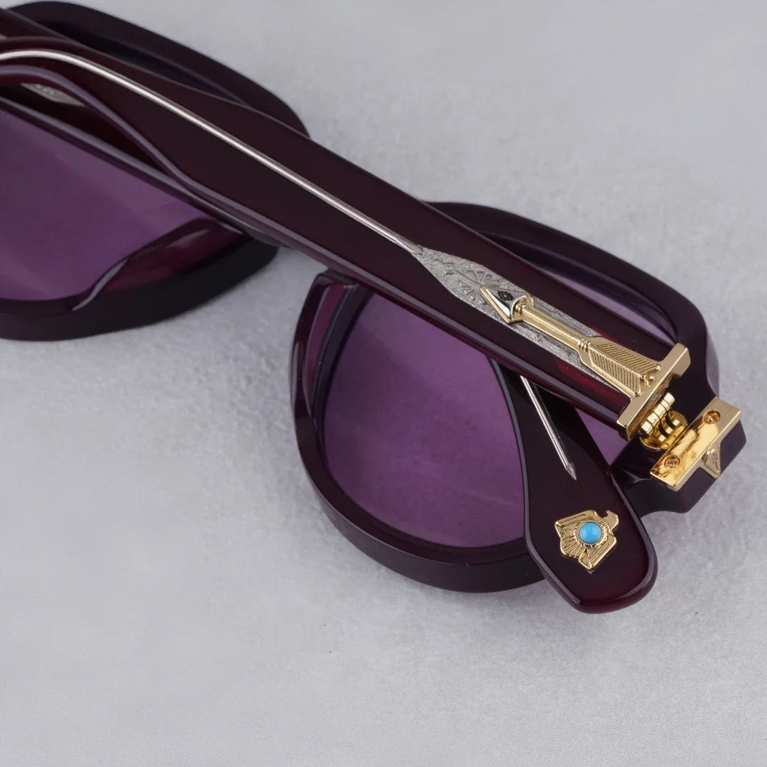 Jacques Marie Mage RED CLOUD Solid thick and old money type sunglasses