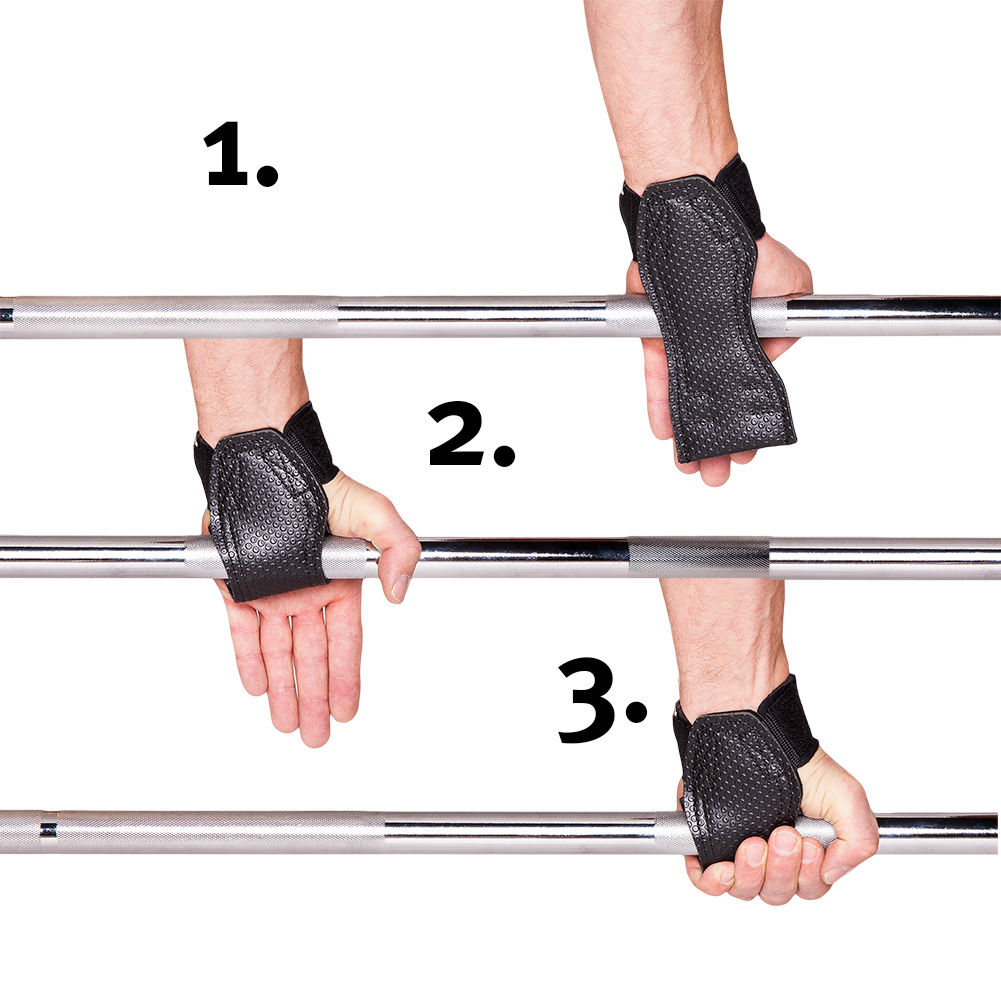 Power Pads / Zughilfe - Schwarz oder Rot - C.P. Sports - T14-1