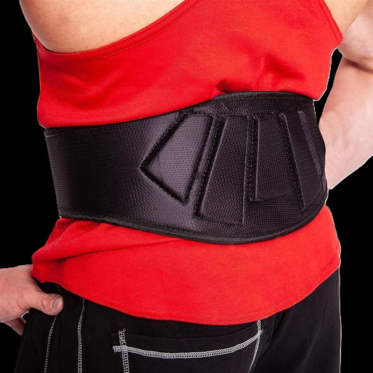 Gewichtshebegürtel / Profi-Ultraleichtgürtel - Schwarz - T7-3 -C.P. Sports