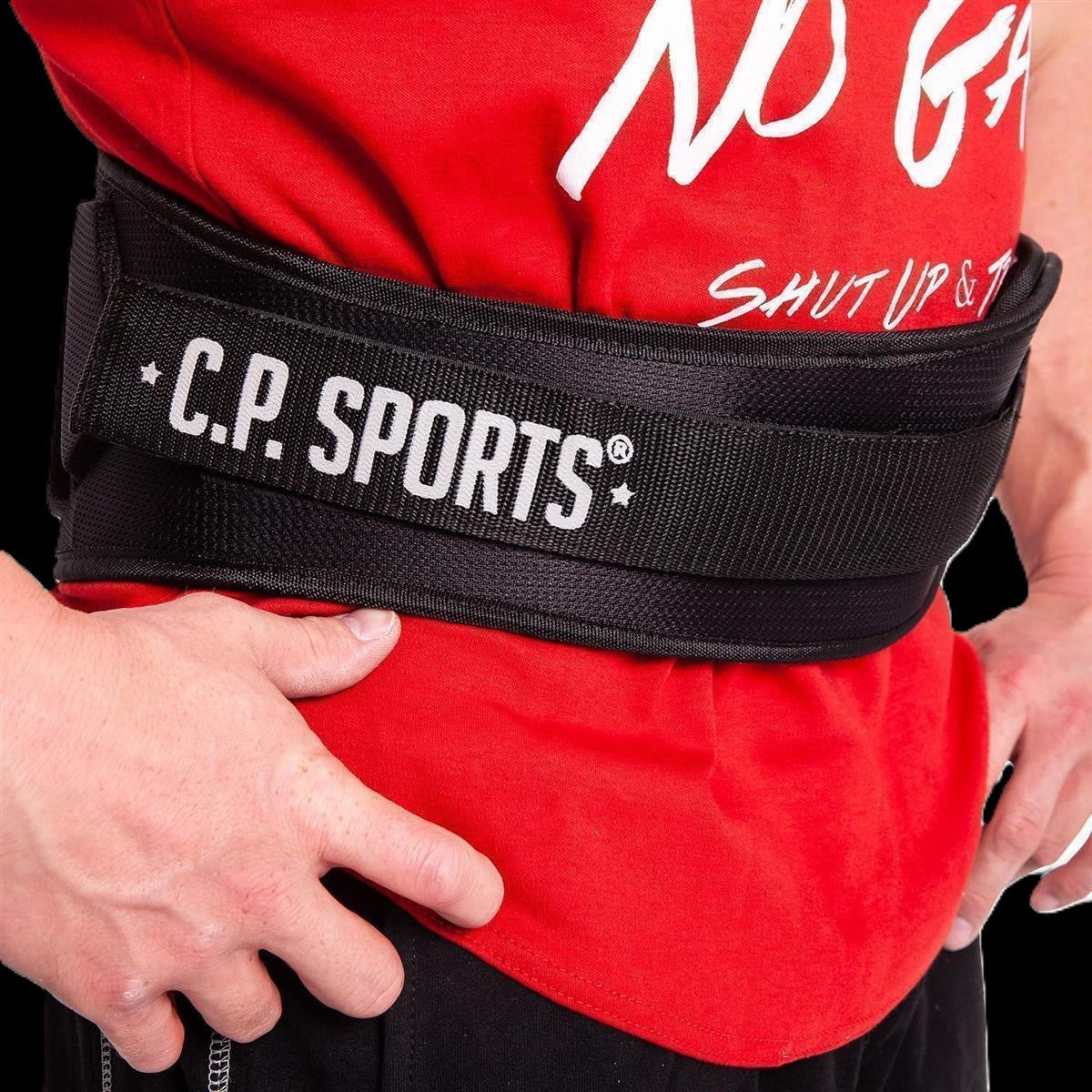 Gewichtshebegürtel / Profi-Ultraleichtgürtel - Schwarz - T7-3 -C.P. Sports